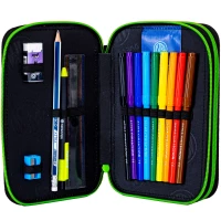 3. AstraBag Piórnik AC21 Dwukomorowy z Wyposażeniem Gaming 503024060