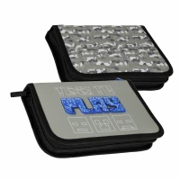 4. Starpak Piórnik Dwuklapkowy Bez Wyposażenia Pixel Szary 527209