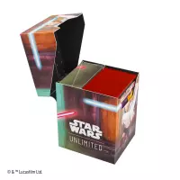 6. Gamegenic: Star Wars Unlimited - Soft Crate - Pudełko na Karty - Obi-Wan Kenobi / Darth Maul