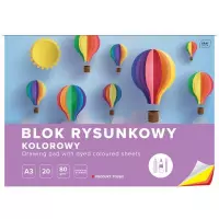 2. Interdruk Blok Rysunkowy Kolorowy Barwiony w Masie A3 20 kartek 060037