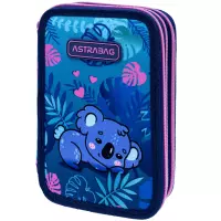 1. AstraBag Piórnik Trzykomorowy z Wyposażeniem AC31 Sweet Koala 503025001