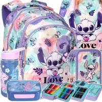 1. CoolPack Jerry Zestaw Szkolny Stitch 5el Plecak Pastel F029885 + Worek F054885 + Piórnik F067885