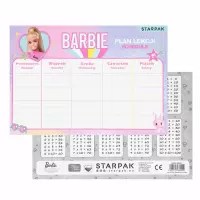 1. Starpak Plan Lekcji z Tabliczką Mnożenia A5 Barbie 560055