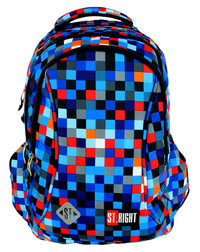 1. St.Right Plecak Szkolny BP-26 Pixelmania Blue 612039