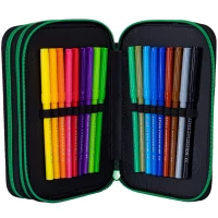 5. AstraBag Piórnik Trzykomorowy z Wyposażeniem AC31 Pixel Hero 503024057