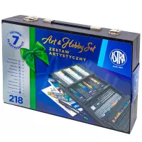 5. Astra Zestaw Artystyczny Premium Art and Hobby Set 218 el. Walizka 602124001