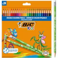 2. Bic Kredki Ołówkowe Zmazywalne Evolution Illusion 24 kolory 9878691
