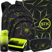 1. Zestaw 5el. CoolPack Drafter Plecak Szkolny Quake F010750 + Worek 553005 + Piórnik F105750