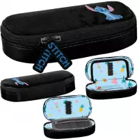 1. BeUniq Piórnik Tuba Usztywniona Stitch Czarny DS25HH-013