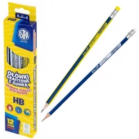 1. Astra Ołówki Grafitowe z Gumką 12 Sztuk HB 206120010