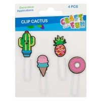 2. Craft With Fun Ozdoba Dekoracyjna Spinacze Kaktus Pączek Ananas Lody 441429