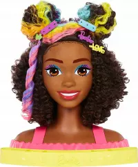 3. Mattel Barbie Glowa do Stylizacji Kręcone Wlosy hmd79