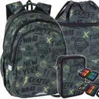 1. Zestaw 3el. CoolPack Jerry Plecak Szkolny Tiger F029931 + Worek F070931 + Piórnik F066931