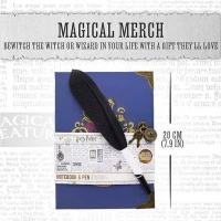 3. Zestaw Harry Potter Zamykany Notatnik Hogwarts z Gęsim Piórem