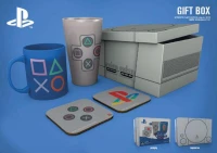 3. Zestaw Prezentowy Playstation Classic: Kubek + Szklanka + 2x Podkładka