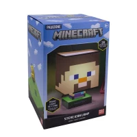 1. Lampa Minecraft Steve wysokość: 26 cm