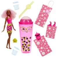 2. Mattel Barbie Lalka Pop Rev Bubble Tea Jagoda HTJ20 