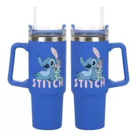 4. Kubek Podróżny ze Słomką Disney Stitch - 900 ml
