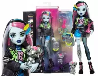 8. Mattel Monster High Lalka Frankie Stein +Zwierzątko Piesek Watzie HXH73
