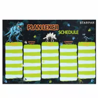 2. Starpak Plan Lekcji z Tabliczką Mnożenia A5 Dino 2  560054
