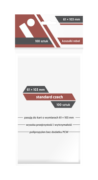 1. Rebel Koszulki (61x103 mm) Standard Czech 100 szt.