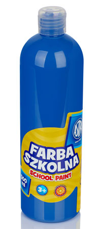 1. Astra Farba Szkolna 500 ml - Niebieska Ciemna 301109004