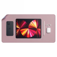 3. Satechi Dual Eco Leather Desk - Dwustronna Podkładka na Biurko z Eko Skóry Pink/Purple)
