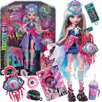 1. Mattel Monster High Fest Lalka Lagoona Blue Festiwalowe Stylizacje HXH82