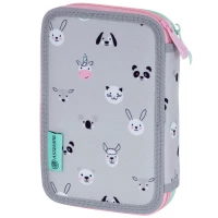 3. AstraBag Piórnik AC2 Dwukomorowy bez Wyposażenia Kitty the Cute 503023026