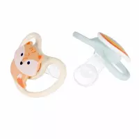 1. Nuk Smoczek Uspokajający Silikonowy 0-6m Space Lisek/Tęcza. 527874