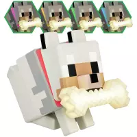 3. Lampka Minecraft GloBuddies - Wilk