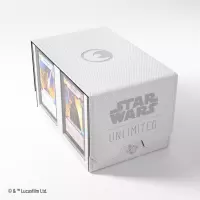 10. Gamegenic: Star Wars Unlimited - Double Deck Pod - Pudełko na Karty - White/Black