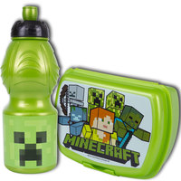 1. Astra Minecraft Zestaw Śniadaniowy Bidon 511021001 i Śniadaniówka 511021002