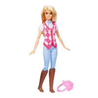 6. Mattel Barbie Dżokejka Malibu + Akcesoria HXJ38