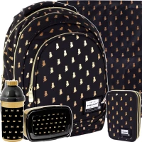 1. Head Zestaw Szkolny Golden Kitty 5el. Plecak AB330 502021564 + Piórnik AC2 + Worek AD1