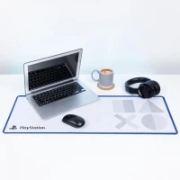 3. Mata na Biurko Podkładka pod Myszkę - Playstation PS5 "ikony" (80 x 30 cm)