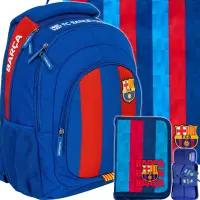 1. Astra Zestaw Szkolny 3el. FC Barcelona Plecak AB330 502024133 + Worek 507023033 + Piórnik 503023058