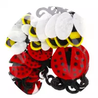 2. Craft With Fun Ozdoba Dekoracyjna Filcowa Samoprzylepna Biedronki/Pszczółki 463741