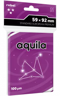 1. Rebel Koszulki na Karty Premium Aquila "Standard European Premium" - 59x92 mm - 100 sztuk