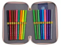 2. AstraBag Piórnik Trzykomorowy z Wyposażeniem AC31 FLUFFY UNICORN 503024085
