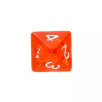 6. Komplet kości REBEL RPG - Mini Kryształowe - Czerwone