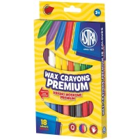 1. Astra Kredki Woskowe Premium 18 Kolorów 316111002