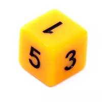 6. Komplet kości REBEL RPG - Matowe - Żółte