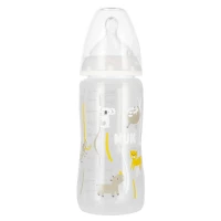 3. Nuk Butelka z Wskaźnikiem Temp. 300 ml 0-6m First Choice Popielata 527909