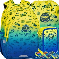 1. CoolPack Zestaw Szkolny Football 2T 3el. Plecak Jerry F029339 + Worek F070339 + Piórnik F067339