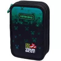 7. AstraBag Piórnik Trzykomorowy z Wyposażeniem AC31 Do Your Best 503025022