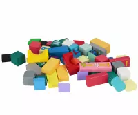 5. Mega Creative Klocki Drewniane Kolorowe 52szt 547674