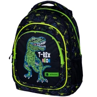 5. AstraBag Plecak Szkolny AB330 T-Rex Neon 502023064