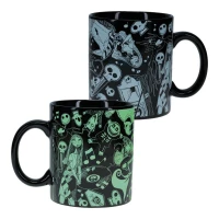 4. Kubek XL Miasteczko Halloween - Święcący w ciemności