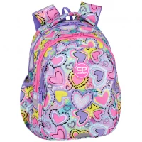 4. CoolPack Zestaw Szkolny Pastel Hearts 3el. Plecak F029832 + Piórnik F066832 + Worek F070832